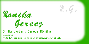 monika gerecz business card