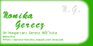 monika gerecz business card